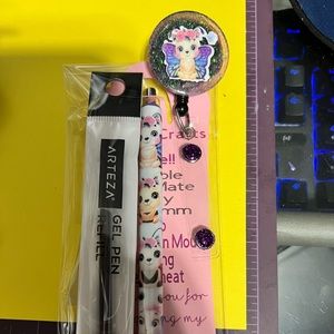 Id & pen set with refill included